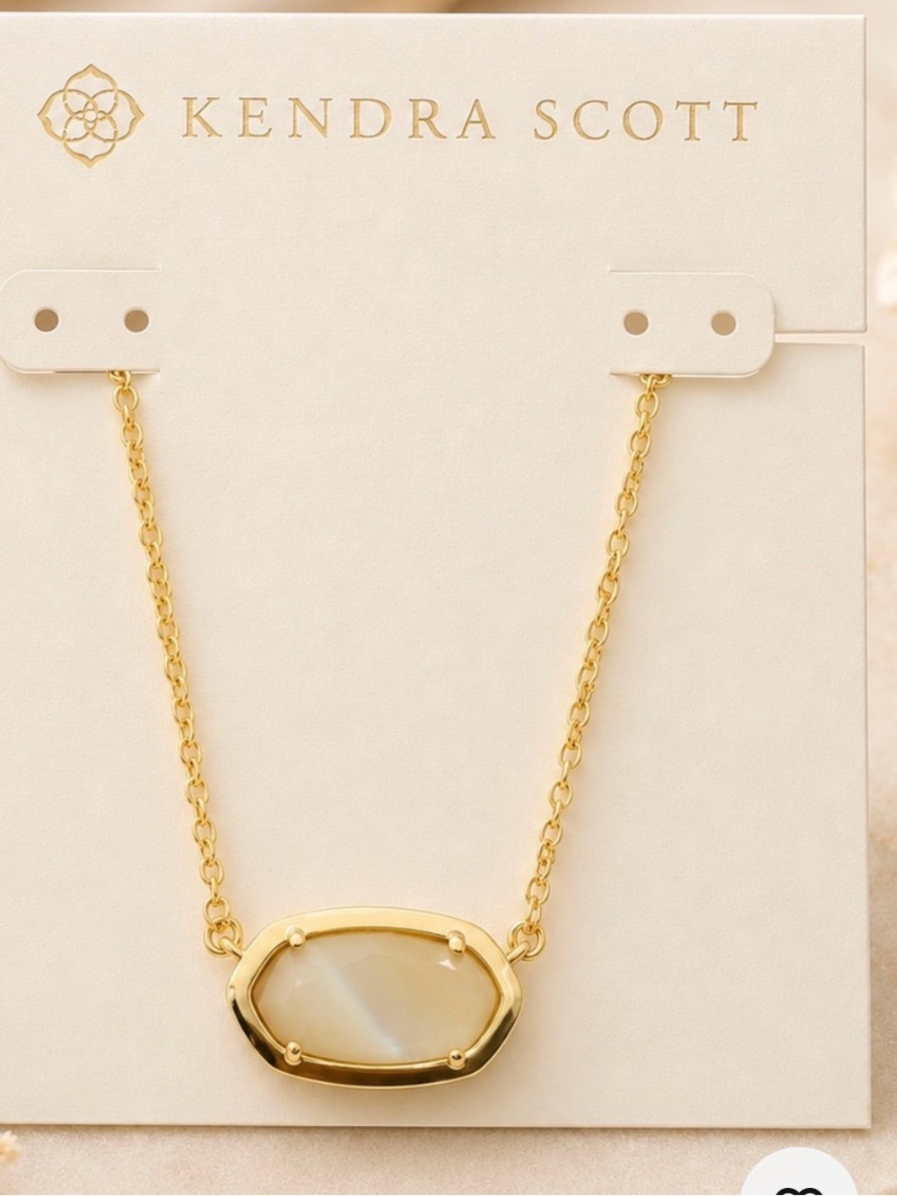 Kendra Scott Yellow Rose by Kendra Scott Elisa Pendant Necklace Gold & White